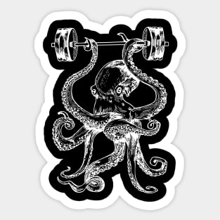 SEEMBO Octopus Weight Lifting Barbell Fitness Gym Workout Sticker